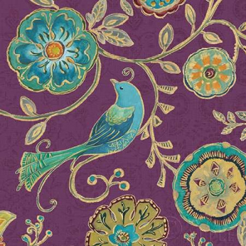 Bohemian Wings VII Aubergine Poster Print by Daphne Brissonnet - Item # VARPDX23809