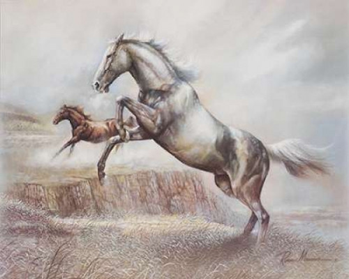 Wild Horses II Poster Print by Ruane Manning - Item # VARPDX8504A