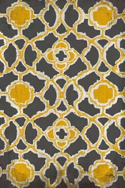 Yellow and Gray Modele Portrait Poster Print by Elizabeth Medley - Item # VARPDX9734K