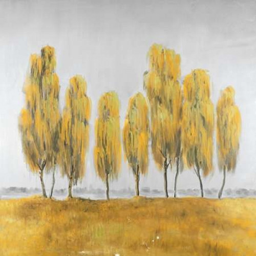 Seven Yellow Trees Abstract Poster Print by Atelier B Art Studio - Item # VARPDXBEGLAN81