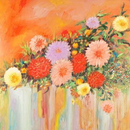 Colorful Abstract Flowers Poster Print by Atelier B Art Studio - Item # VARPDXBEGFLO164