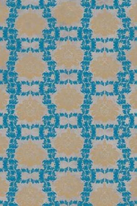 Tan and Blue Floral Pattern I Poster Print by Elizabeth Medley - Item # VARPDX9786N