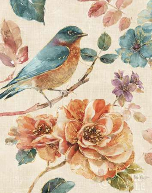 Spiced Nature III Linen Leaf Poster Print by Lisa Audit - Item # VARPDX24819