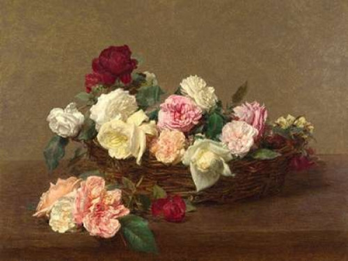 A Basket of Roses Poster Print by Henri Fantin-Latour - Item # VARPDX3FL2726