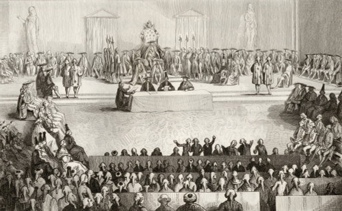 The National Assembly During The Reign Of Louis Xvi 1754 To 1793 From Histoire De France By Colart Published Circa 1840 PosterPrint - Item # VARDPI1861249