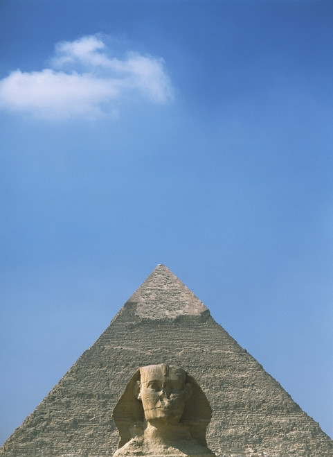 Sphinx In Front Of Pyramid Of Chephren PosterPrint - Item # VARDPI1880049