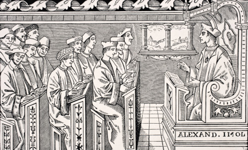 Interior Of A Sixteenth Century School From Science And Literature In The Middle Ages By Paul Lacroix Published London 1878 PosterPrint - Item # VARDPI1856375