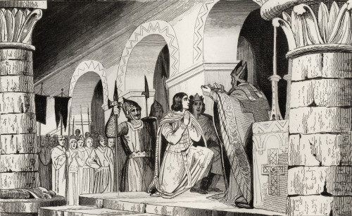 Louis Iii 863 To 882 And Carloman 865 To 884 Crowned Together In 879 From Histoire De France By Colart Published Circa 1840 PosterPrint - Item # VARDPI1861240
