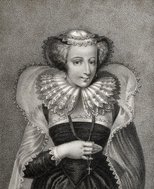 Mary Queen Of Scots 1542-1587 Also Mary Stuart Daughter Of James V King Of Scotland Engraved By Bocquet From The Book A Catalogue Of Royal And Noble Authors Volume V Published 1806 PosterPrint - Item # VARDPI1862699
