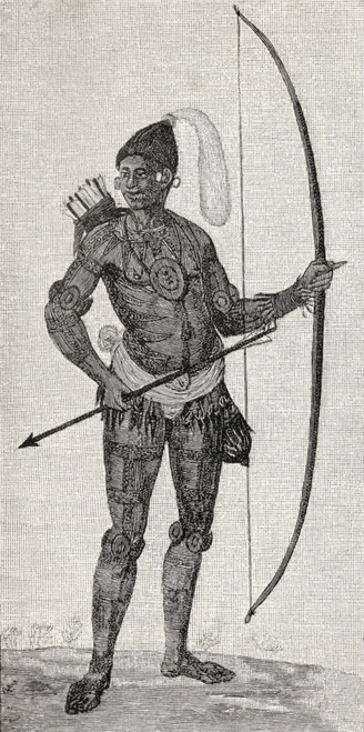 Indian Warrior Of Florida In The Sixteenth Century Engraved From Le Moynes Original Drawing In The British Museum From The Book The Century Illustrated Monthly Magazine May To October 1883 PosterPrint - Item # VARDPI1862795