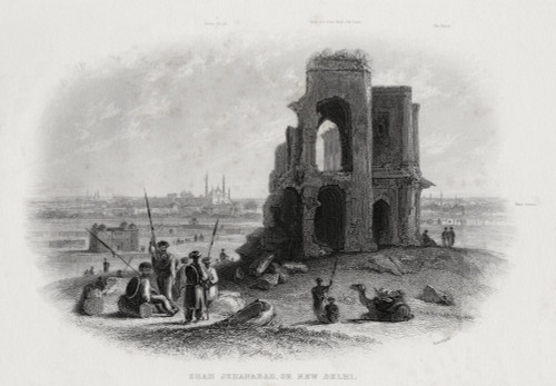 Shah Jehanabad Or New Delhi India From A 19Th Century Engraving By Brandard PosterPrint - Item # VARDPI1860744
