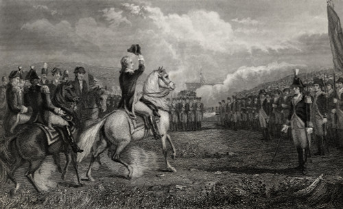 Washington Taking Command Of The Army At Cambridge Massachusetts Usa 1775 George Washington 1732-1799 First President Of The United States From A 19Th Century Print Engraved By J Rogers After Wageman PosterPrint - Item # VARDPI1839408