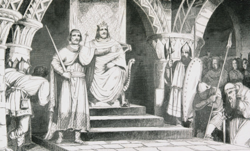The Coronation Of Chilperic Ii 670 To 721 From Histoire De France By Colart Published Circa 1840 PosterPrint - Item # VARDPI1861196