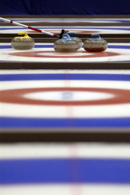 Curling Rocks On Ice PosterPrint - Item # VARDPI2007080