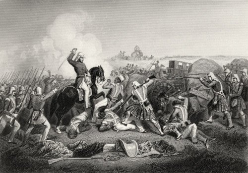 General Havelocks Attack On Nana Sahib At Futtypore 1857 Major General Henry Havelock 1795 To 1857 Britsh General From The History Of The Indian Mutiny Published 1858 PosterPrint - Item # VARDPI1861585