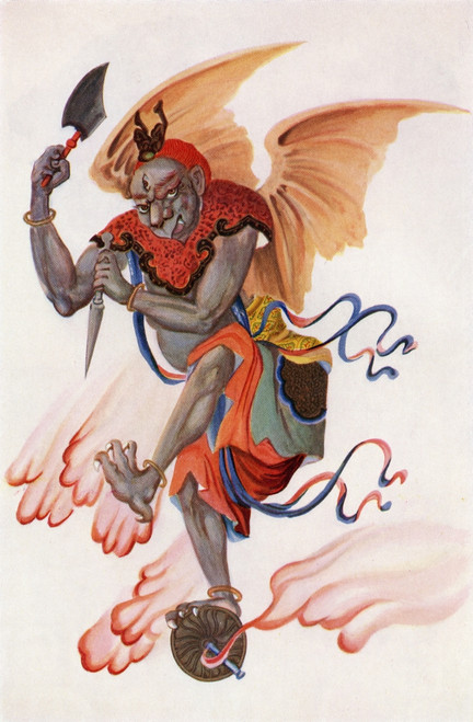 The God Of Thunder From The Book Myths Of China And Japan By Donald A Mackenzie Published C1915 PosterPrint - Item # VARDPI1856470