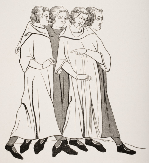 Group Of 13Th Century Bourgeois From Miniature In 13Th Century Manuscript PosterPrint - Item # VARDPI1857866