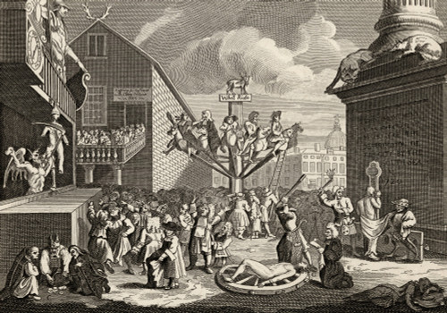 Emblematical Print Of The South Sea From The Works Of Hogarth Published London 1833 PosterPrint - Item # VARDPI1862162