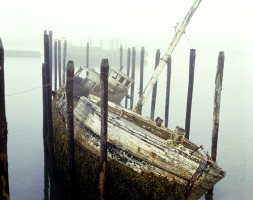 Old Fishing Boat No Longer In Use At Harbour PosterPrint - Item # VARDPI1802677