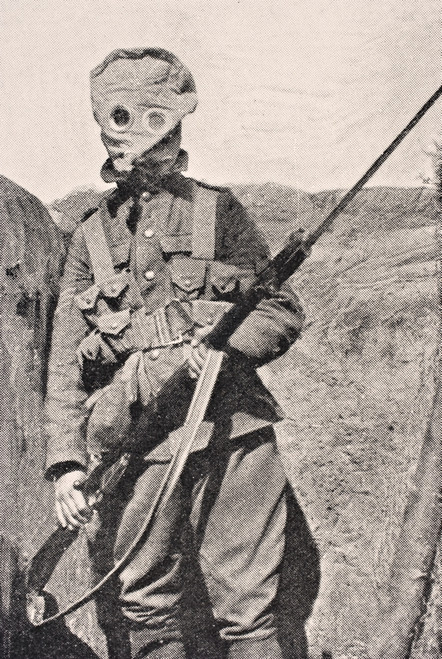 Canadian Soldier Wearing Gas Mask In 1915 From The War Illustrated Album Deluxe Published London 1916 PosterPrint - Item # VARDPI1855321