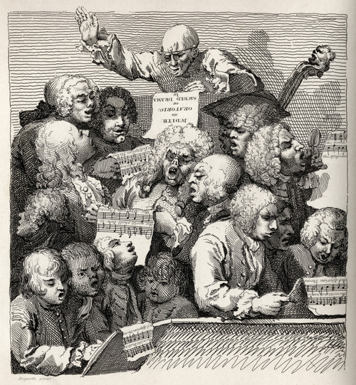 The Chorus From The Original Picture By Hogarth From The Works Of Hogarth Published London 1833 PosterPrint - Item # VARDPI1862151