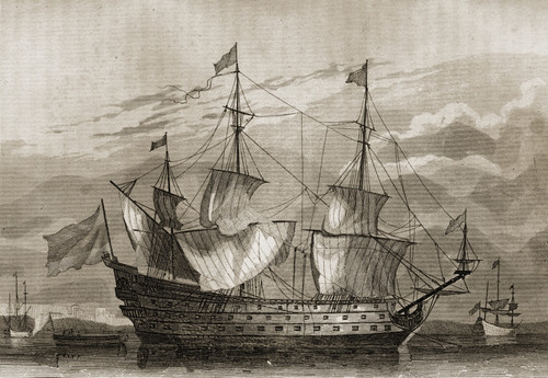 17Th Century Sailing Ship From The Time Of Felipe Iv PosterPrint - Item # VARDPI1859999