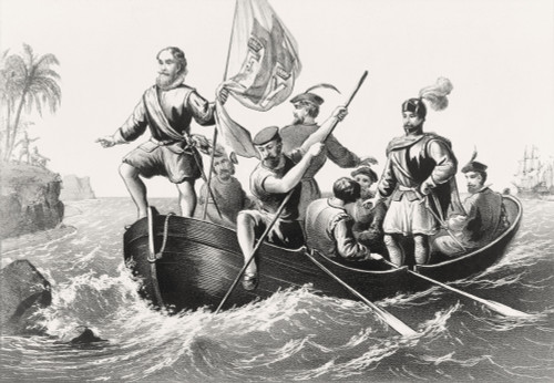 Columbus: San Salvador, 1492. The Landing Of Christopher Columbus