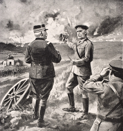 Lord Kitchener And General Joffre On The Western Front 1915 From The War Illustrated Album Deluxe Published London 1916 PosterPrint - Item # VARDPI1855333