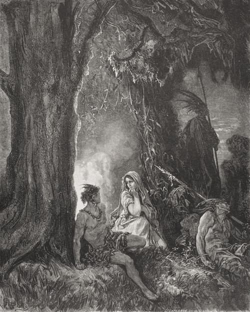 Engraving By Gustave Dore 1832-1883 French Artist And Illustrator Illustrating Atala By Chateaubriand PosterPrint - Item # VARDPI1857052