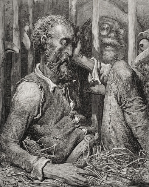 Engraving By Gustave Dore 1832-1883 French Artist And Illustrator Of The Enchantment Of Don Quixote From Don Quixote By Miguel De Cervantes Saavedra Chapter 42 And 43 PosterPrint - Item # VARDPI1857053