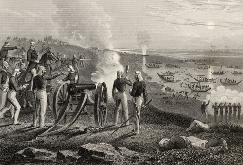 Major Eyre Driving The Oude Rebels From Allahabad 1857 From The History Of The Indian Mutiny Published 1858 PosterPrint - Item # VARDPI1861608