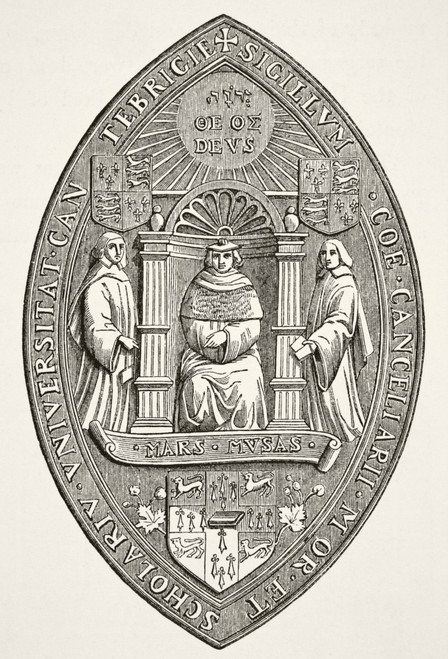 Seal Of The University Of Cambridge From Science And Literature In The Middle Ages By Paul Lacroix Published London 1878 PosterPrint - Item # VARDPI1856384