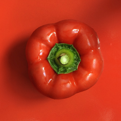 High Angle View Of Red Pepper PosterPrint - Item # VARDPI1850799