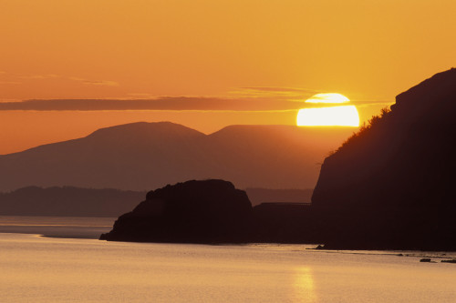 Sunset Over Ak Range & Cook Inlet Turnagain Arm Sc Ak Summer PosterPrint - Item # VARDPI2093575