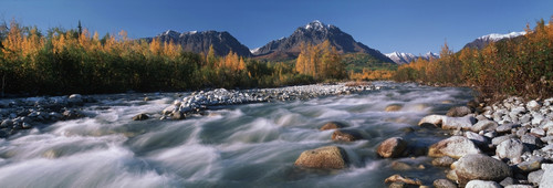 Scenic Of Granite Creek In Autumn Sc Alaska PosterPrint - Item # VARDPI2093549