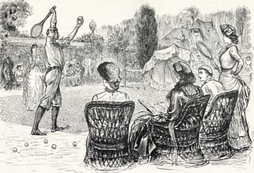 Lawn Tennis In 1883 Engraved From The Original Drawing In Punch Magazine From The Book The Century Illustrated Monthly Magazine May To October 1883 PosterPrint - Item # VARDPI1862804