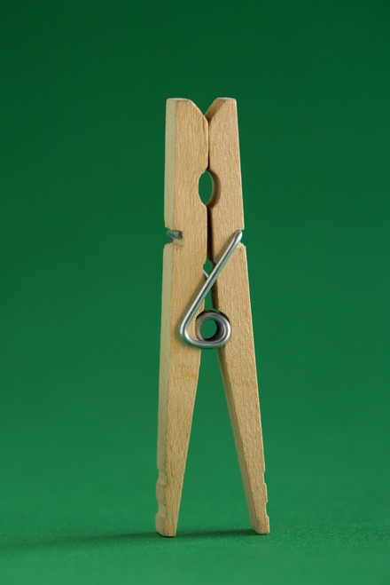 Clothespin On Green Background PosterPrint - Item # VARDPI1783405