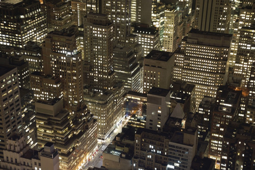 Midtown Manhattan Illuminated At Night PosterPrint - Item # VARDPI1891996