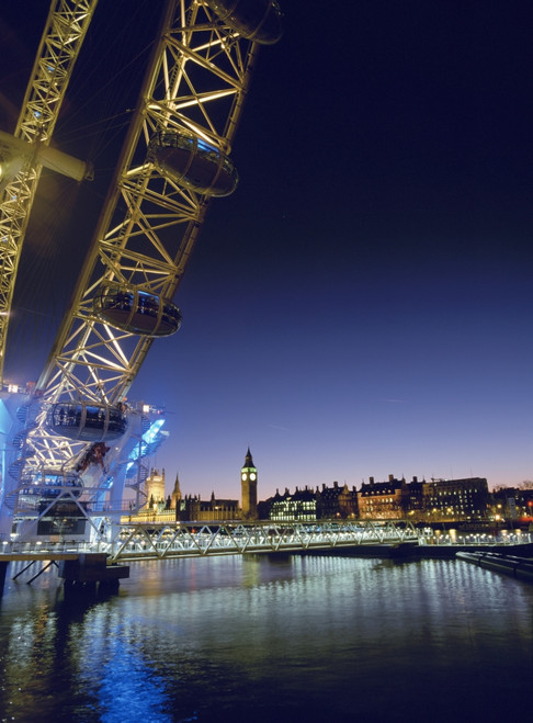 London Eye And Houses Of Parliament At Dusk PosterPrint - Item # VARDPI1885376