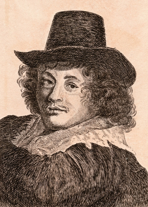 Frans Hals 1584-1666 Dutch Painter From 75 Portraits Of Celebrated Painters From Authentic Originals Etched By James Girtin Published London 1817 PosterPrint - Item # VARDPI1862356