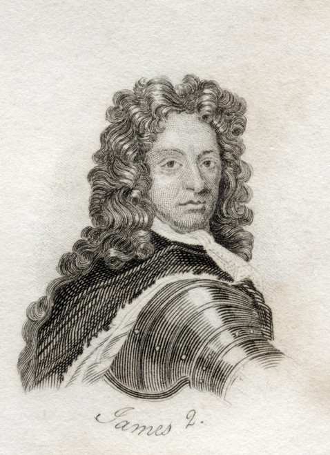 James Ii Aka Duke Of York 1633-1701 King Of Great Britain And King Of Scotland As James Vii From The Book Crabbs Historical Dictionary Published 1825 PosterPrint - Item # VARDPI1855631