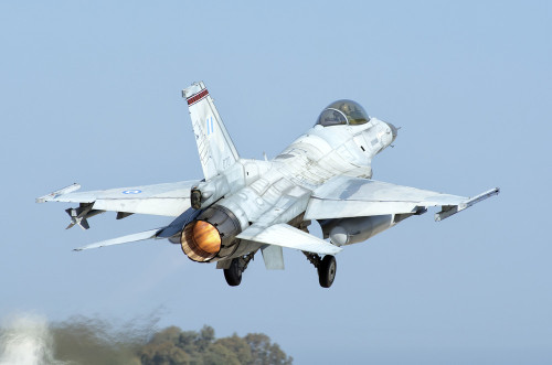 A Hellenic Air Force F-16C Block 50 taking off from Andravida, Greece. Poster Print by Daniele Faccioli/Stocktrek Images - Item # VARPSTDFC100276M