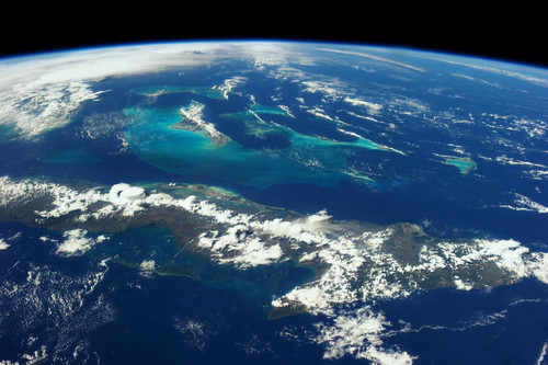 View of planet Earth from space showing Cuba region Poster Print by Panoramic Images - Item # VARPPI181088