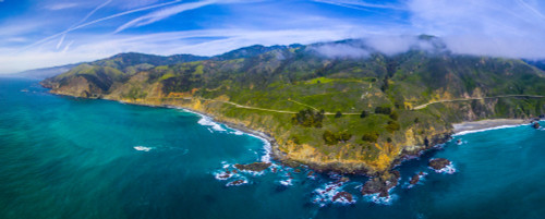 Aerial view of Big Sur coastline, California, USA Poster Print by Panoramic Images - Item # VARPPI173499