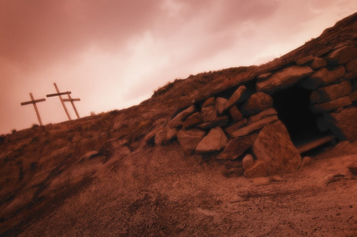 The Cross And An Empty Tomb Poster Print by Don Hammond / Design Pics - Item # VARDPI1779644
