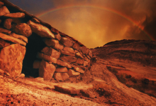 An Empty Tomb With A Rainbow Poster Print by Don Hammond / Design Pics - Item # VARDPI1779611