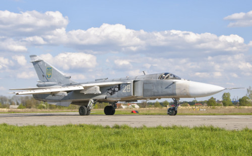 Ukrainian Air Force Su-24 at Lutsk Air Base, Ukraine. Poster Print by Giovanni Colla/Stocktrek Images - Item # VARPSTGCA100652M