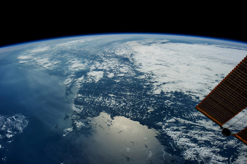 Satellite view of planet Earth showing Nova Scotia region in Canada Poster Print by Panoramic Images - Item # VARPPI181216