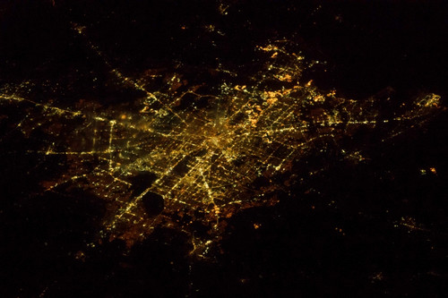 Satellite view of Houston, Texas, USA Poster Print by Panoramic Images - Item # VARPPI181204