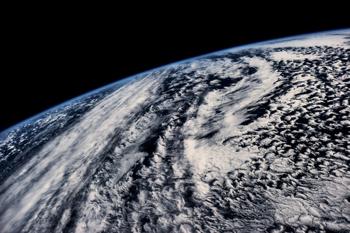 Satellite view of clouds over South Pacific Ocean Poster Print by Panoramic Images - Item # VARPPI181193